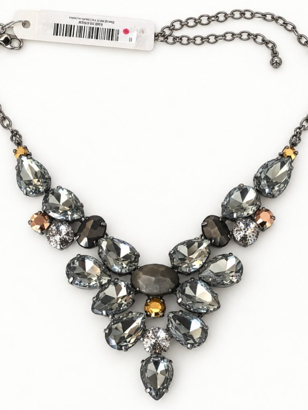 NWT Sorrelli Elegant Silver and Gray Necklace